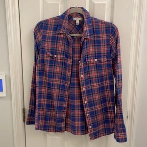 Jcrew Flannel Shirt, Sz 4